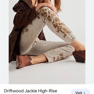 Driftwood Embroidered Jeans